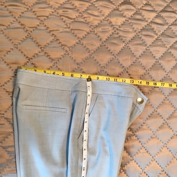 TED BAKER {S} Pants Baby Blue Flat Front Trousers - Picture 16 of 16